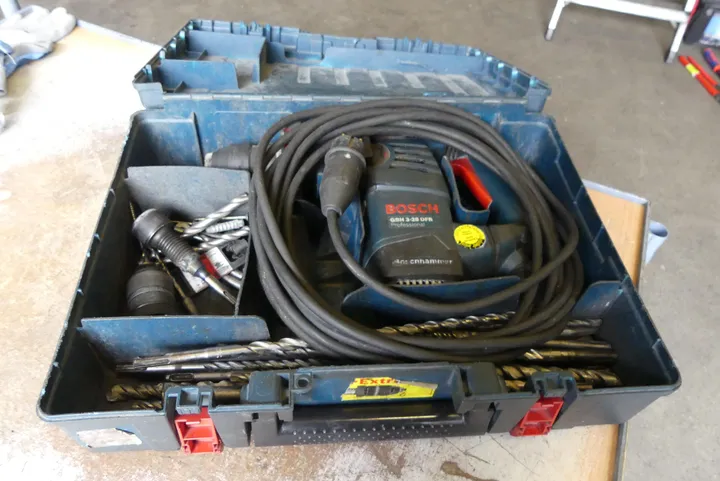 Bohrhammer GBH 3-28 DFR Professional im Koffer inkl. diversem Bohrerzubehör